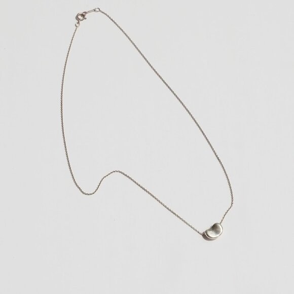 Authentic Preowned Tiffany & Co. Silver Bean Necklace (Small) - Picture 6 of 8